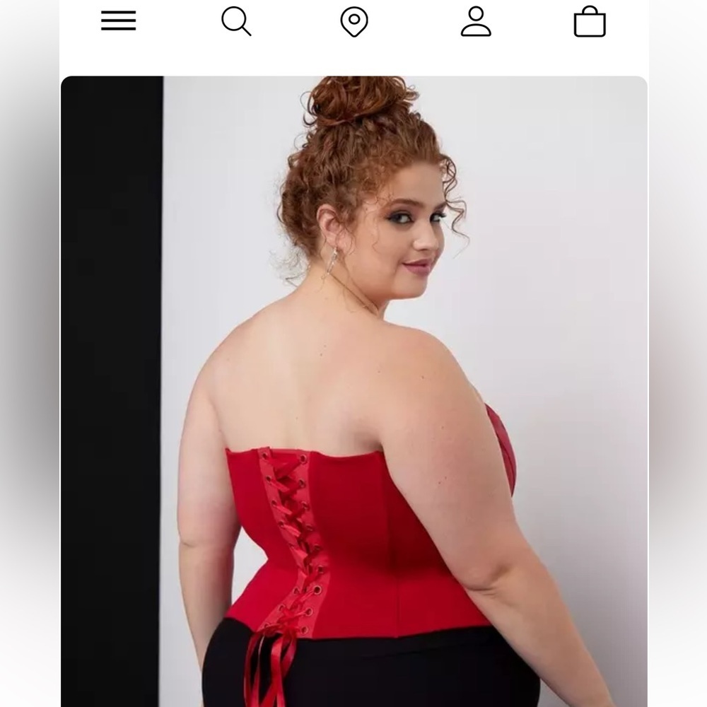 Torrid Lightweight Ponte Zip Front Corset Size 1 NWT - Picture 5 of 12